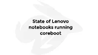 State of Lenovo Notebooks Running Coreboot Who Am I