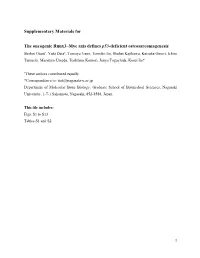 Supplementary Materials for the Oncogenic Runx3–Myc