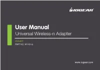 User Manual Universal Wireless-N Adapter