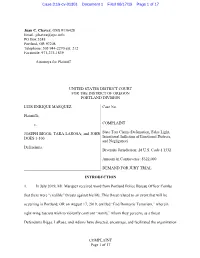 COMPLAINT Page 1 of 17 Juan C. Chavez, OSB #136428 Email