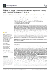 Control of Fungal Diseases in Mushroom Crops While Dealing with Fungicide Resistance: a Review
