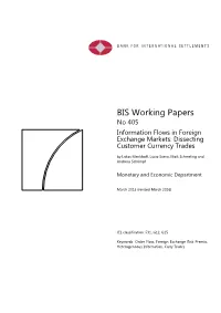 Information Flows in Foreign Exchange Markets: Dissecting Customer Currency Trades