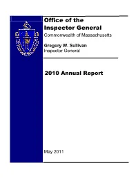 Office of the Inspector General Annual Report 2010
