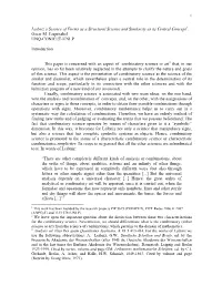 The Concept of Similarity in “Der Ähnlichkeitsbegriff Bei Leibniz”, In: Mathesis Rationis