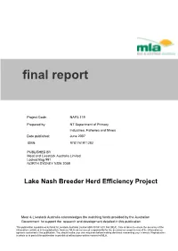 NAP3.119 Final Report
