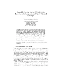 Ontojit: Parsing Native OWL DL Into Executable Ontologies in an Object Oriented Paradigm