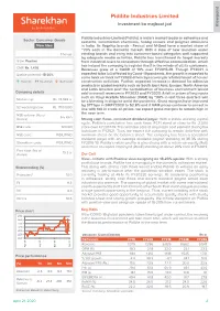 Pidilite Industries Limited Investment Ka Majboot Jod Viewpoint