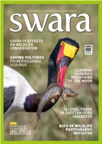 Saving Vultures from Poisoning Scourge Climbing Uganda’S Mountains of the Moon