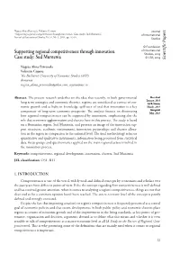 Supporting Regional Competitiveness Through Innovation