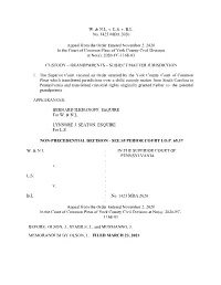 W. & N.L. V. L.S. V. B.L. No. 1423 MDA 2020