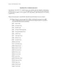 Amendment No. 1 to Registry Agreement the Internet Corporation for Assigned Names and Numbers and Cars Registry Limi