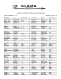 Clark Freightways Service Schedule and Points of Service