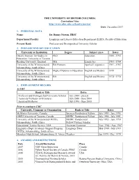 Compact UBC CV December 2017.Pdf