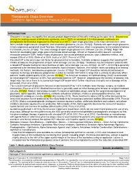 Therapeutic Class Overview Ophthalmic Agents, Intraocular Pressure (IOP)-Modifying