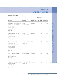 Appendices II Investment Properties