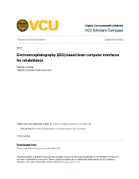 Electroencephalography (EEG)-Based Brain Computer Interfaces for Rehabilitation