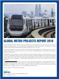GMT Global Metro Projects Report 2018.Qxp