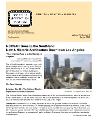 NCCSAH Goes to the Southland: New & Historic Architecture Downtown