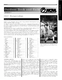 Outdoor Track and Field DIVISION I