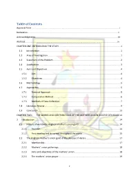 Table of Contents