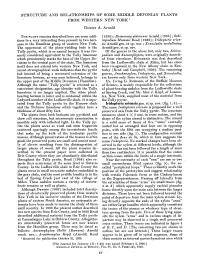 Structure and Relationships of Some Middle Devonian Plants from Western New York