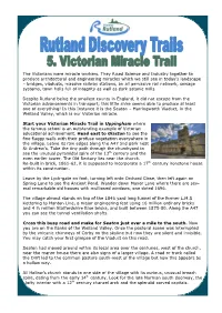 Victorian Miracle Trail in Uppingham Where the Famous School Is an Outstanding Example of Victorian Educational Achievement
