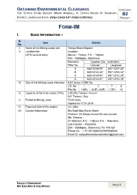 Obtaining Environmental Clearance
