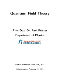 Quantum Field Theory