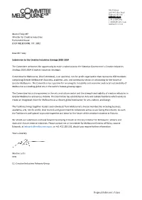 Submission to the Creative Industries Strategy 2020-2024