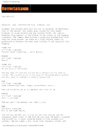 The Exorcist Script