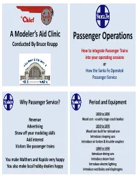 Adding Passenger Service