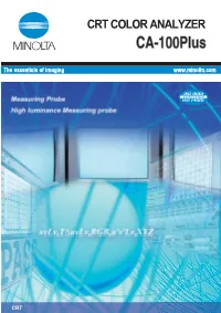 Crt Color Analyzer