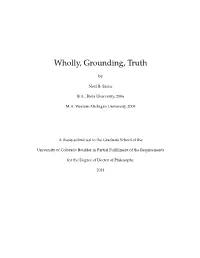 D Wholly, Grounding, Truth