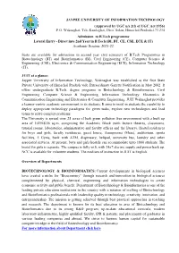 JAYPEE UNIVERSITY of INFORMATION TECHNOLOGY (Approved by UGC U/S 2(F) of UGC Act 1956) P.O