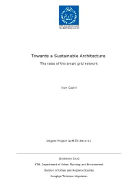 Towards a Sustainable Architecture