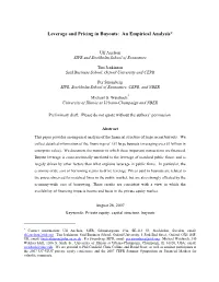 What Do Private Equity Transactions Tell Us About Optimal Capital Structure