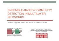 Ensemble-Based Community Detection in Multilayer Networks