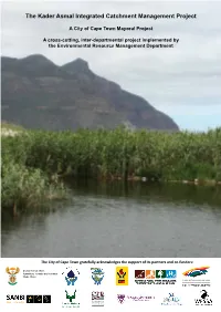 The Kader Asmal Integrated Catchment Management Project