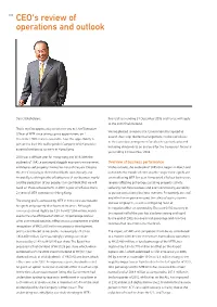CEO's Review of Operations and Outlook