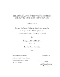 Emi/Emc Analysis of Electronic Systems Subject to Near Zone Illuminations