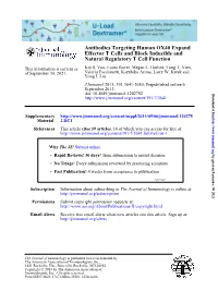 Natural Regulatory T Cell Function Effector T Cells and Block Inducible