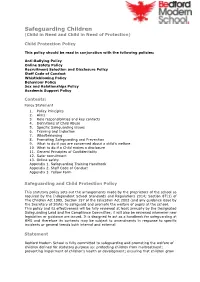 Safeguarding Children (Child in Need and Child in Need of Protection)