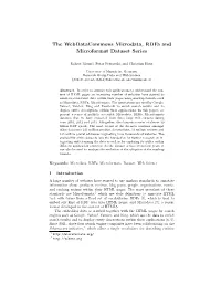 The Webdatacommons Microdata, Rdfa and Microformat Dataset Series