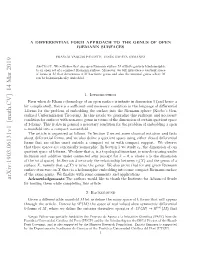 A Differential Form Approach to the Genus of Open Riemann Surfaces 3