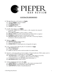Contracts Mnemonics