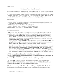 Curriculum Vitae – Daniel R