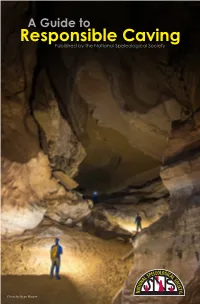 Guide to Responsible Caving