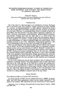 INTRODUCTION One of the Tasks of a Pharmacologist Is the Classification of Drugs