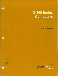 Z-100 Demonstration Disk Introduction