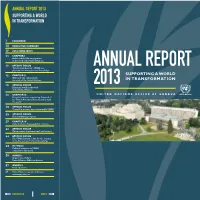 ANNUAL REPORT 2013 Supporting a World in Transformation